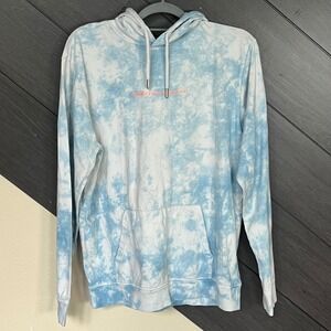 Cactus Man Live in the Moment Hoodie Blue White‎ Tie Dye
